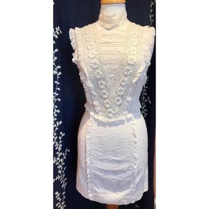 Cream lace Free People boho dress size 2